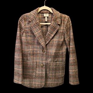St. John's Bay Women's Plaid‎ Blazer